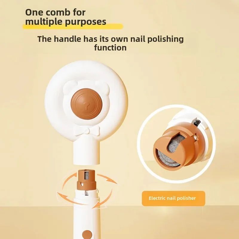 Transform Your Pet Grooming Routine with the Rechargeable Two-In-One Pet Nail Trimmer Brush